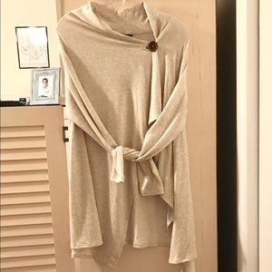 Nordstrom Bobeau long sleeve one button Wrap Cardi